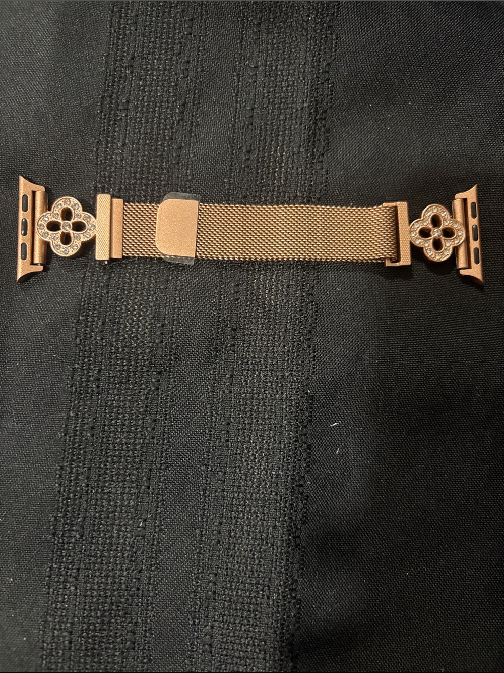 Rose Gold Mesh Watch Band Adapter for Apple Watch